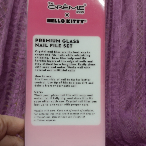 NWT Hello Kitty Glass Nail File Gift Set - Picture 5 of 5